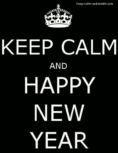 keep calm new year